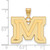 Image of 14K Yellow Gold Montana State University Large Pendant by LogoArt (4Y018MTU) Image of 14K Yellow Gold Montana State University Large Pendant by LogoArt (4Y018MTU)