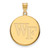 14K Yellow Gold Wake Forest University Large Disc Pendant by LogoArt (4Y035WFU)
