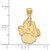 Image of 14K Yellow Gold University of Pittsburgh Medium Pendant by LogoArt (4Y043UPI)