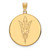 Image of 14K Yellow Gold Arizona State University XL Disc Pendant by LogoArt (4Y050AZS)