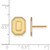 Image of 14K Yellow Gold Ohio State University Small Post Earrings by LogoArt (4Y052OSU)