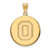 Image of 14K Yellow Gold Ohio State University Large Disc Pendant by LogoArt (4Y064OSU)