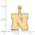 14K Yellow Gold University of Nebraska Medium Pendant by LogoArt (4Y067UNE)