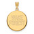 14K Yellow Gold Wake Forest University Large Disc Pendant by LogoArt (4Y068WFU)