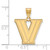 Gold Plated Sterling Silver Villanova University Medium Pendant LogoArt GP002VIL