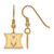 Image of Gold Plated Sterling Silver Miami University XSmall Dangle Earrings LogoArt GP00