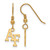 Image of Gold Plated 925 Silver United States Air Force Academy Dangle Earrings LogoArt