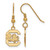 Image of Gold Plated 925 Silver University of South Carolina Sm Earrings LogoArt GP007USO