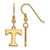 Image of Gold Plated 925 Silver University of Tennessee Sm Earrings LogoArt GP007UTN