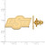 Image of Gold Plated Sterling Silver Oklahoma State University Lapel Pin by LogoArt