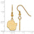 Gold Plated 925 Silver University of Colorado Sm Earrings LogoArt GP029UCO