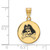 Gold Plated 925 Silver East Carolina University Medium Enamel Pendant LogoArt