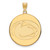 Gold Plated Sterling Silver Penn State University XL Pendant LogoArt GP036PSU