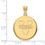 Gold Plated Sterling Silver University of Virginia Lg Pendant LogoArt GP041UVA