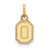 Gold Plated Sterling Silver Ohio State University XSmall Pendant LogoArt GP044