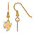 Image of Gold Plated 925 Silver Georgia Institute of Technology XS Earrings LogoArt GP045