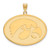 Gold Plated Sterling Silver University of Iowa XL Pendant by LogoArt (GP047UIA)