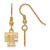 Image of Gold Plated 925 Silver University of Tennessee XSmall Earrings LogoArt GP047UTN