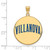 Image of Gold Plated Sterling Silver Villanova University XL Enamel Disc LogoArt Pendant