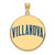 Image of Gold Plated Sterling Silver Villanova University XL Enamel Disc LogoArt Pendant