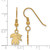 Gold Plated 925 Silver University of Kentucky XSmall Earrings LogoArt GP048UK