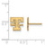 Image of Gold Plated 925 Silver University of Tennessee XSmall Earrings LogoArt GP049UTN