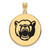 Gold Plated Sterling Silver Baylor University Large Enamel Disc LogoArt Pendant
