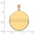 Gold Plated Sterling Silver University of Oklahoma XL Pendant LogoArt GP057UOK