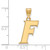 Image of Gold Plated Sterling Silver University of Florida Med Pendant LogoArt GP061UFL