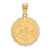 Gold Plated Sterling Silver University of Virginia Lg Pendant LogoArt GP067UVA