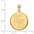 Image of Gold Plated Sterling Silver Kansas State University Lg Pendant LogoArt GP068KSU