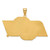 Image of Gold Plated Sterling Silver Oklahoma State University XL Pendant by LogoArt