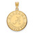Image of Gold Plated Sterling Silver University of Alabama Large Disc Pendant by LogoArt