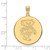 Image of Gold Plated Sterling Silver University of Wisconsin XL Pendant LogoArt GP087UWI
