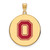 Image of Gold Plated Sterling Silver Ohio State University XL Disc LogoArt Pendant GP089