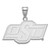 Image of Sterling Silver Oklahoma State University Medium Pendant by LogoArt