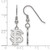 Sterling Silver Florida State University Small Dangle Earrings LogoArt SS007FSU