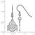 Image of Sterling Silver Ohio State University Small Dangle Earrings by LogoArt SS007OSU