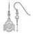 Image of Sterling Silver Ohio State University Small Dangle Earrings by LogoArt SS007OSU