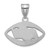Image of Sterling Silver Oklahoma State University Pendant in Football by LogoArt