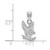 Image of Sterling Silver United States Air Force Academy Small Pendant LogoArt (SS018USA)