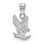 Image of Sterling Silver United States Air Force Academy Small Pendant LogoArt (SS018USA)