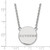18" Sterling Silver Rutgers Large Disc Pendant by LogoArt (SS027RUT-18)