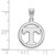 Image of Sterling Silver University of Tennessee Small Pendant in Circle by LogoArt