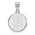Image of Sterling Silver Florida State University Medium Disc Pendant by LogoArt SS039FSU