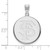 Image of Sterling Silver Florida State University Large Disc Pendant by LogoArt SS041FSU