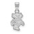 Image of Sterling Silver University of Wisconsin Small Pendant by LogoArt (SS044UWI) Image of Sterling Silver University of Wisconsin Small Pendant by LogoArt (SS044UWI)
