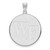 Image of Sterling Silver Wake Forest University XL Disc Pendant by LogoArt (SS060WFU)