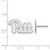 Image of Sterling Silver University of Pittsburgh Small Post Earrings by LogoArt
