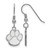 Image of Sterling Silver Auburn University Small Dangle Earrings by LogoArt (SS071AU)